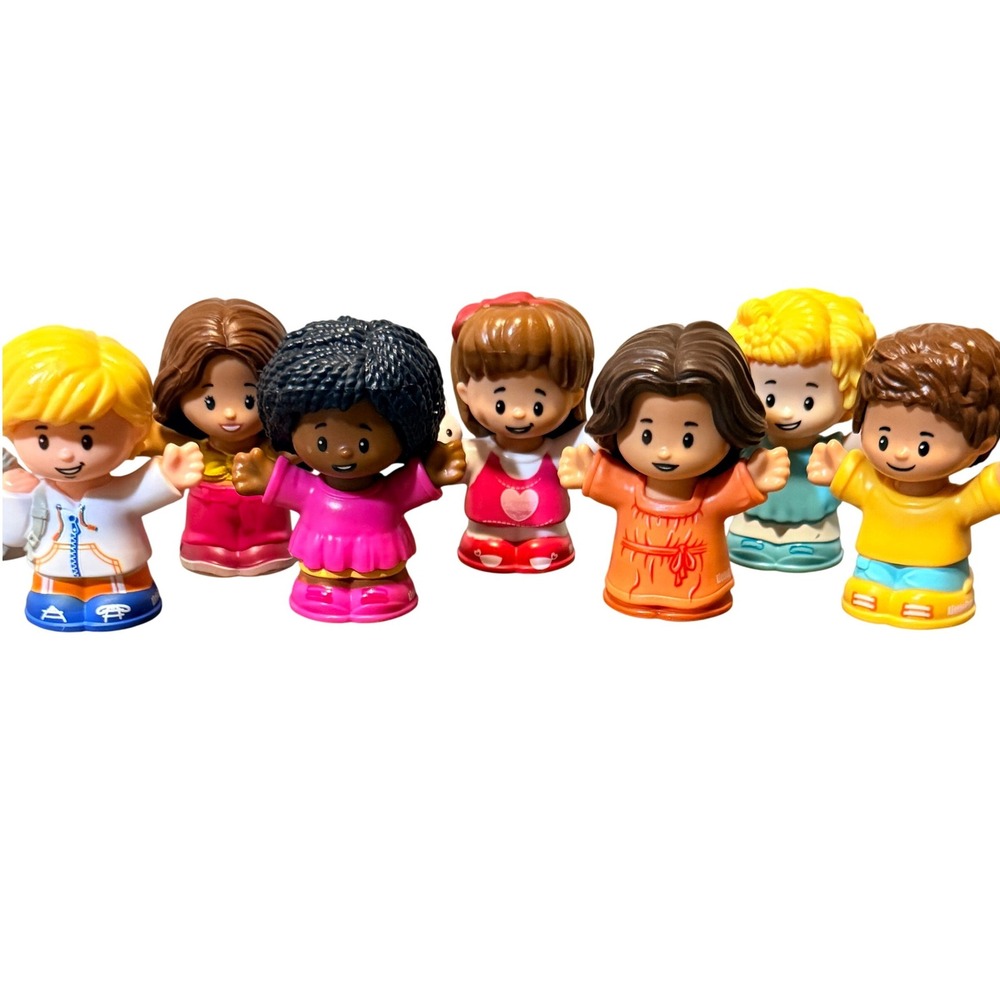 Fisher-Price Little People Friends Diverse Figure Lot 7 Piece